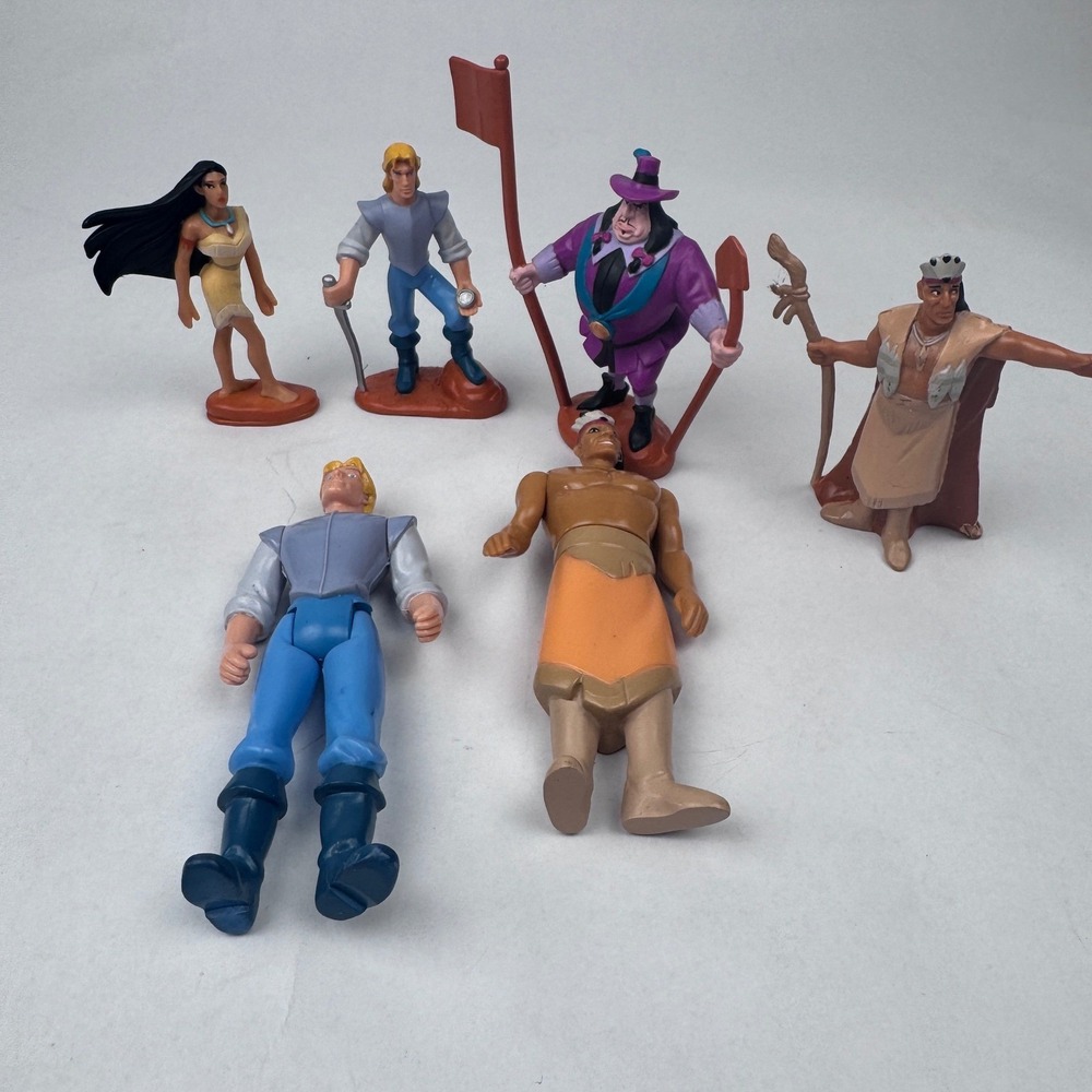 Pocahontas Disney Figures Lot of 6 1995